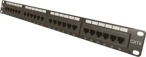 Vertical Cable Cat6 24 Port 19" Horizontal Rackmount 1U Patch Panel Vertical Cable Cat6 24 Port 19" Horizontal Rackmount 1U Patch Panel