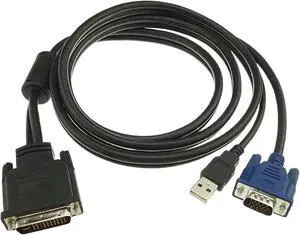 Wen ST DVI M1-DA 30+5 Pin to 15Pin + USB Projector Cable 1.8M Wen ST DVI M1-DA 30+5 Pin to 15Pin + USB Projector Cable 1.8M