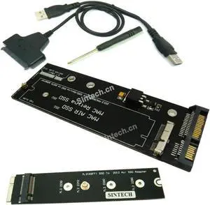 Sintech 26pin to SATA Adapter with USB Cable and M.2 SATA Upgrade Card,Compatible with MacBook Air 2012 Year Sintech 26pin to SATA Adapter with USB Cable and M.2 SATA Upgrade Card,Compatible with MacBook Air 2012 Year