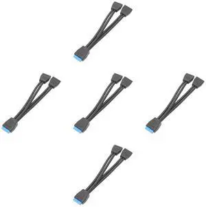2 Port USB Female to 20 Pin Motherboard Cable Internal Connection Port USB 19 Pin Y Splitter Cable USB Motherboard Cable 2 Port USB Female to 20 Pin Motherboard Cable Internal Connection Port USB 19 Pin Y Splitter Cable USB Motherboard Cable