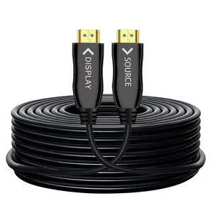 Fiber Optic HDMI Cable 66ft, 4K Long HDMI 2.0 Cable, 18Gbps 4K@60Hz High Speed HDMI Cord with HDR ARC HDCP 2.2, Slim & Flexible, No Signal Loss, Electrical Cables for Projector TV PS5 Xbox Laptop Fiber Optic HDMI Cable 66ft, 4K Long HDMI 2.0 Cable, 18Gbps 4K@60Hz High Speed HDMI Cord with HDR ARC HDCP 2.2, Slim & Flexible, No Signal Loss, Electrical Cables for Projector TV PS5 Xbox Laptop