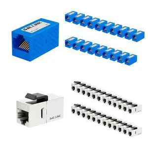 iwillink RJ45 Coupler 20-Pack and Cat6 Coupler RJ45 Cat6 Shielded Coupler 25-Pack iwillink RJ45 Coupler 20-Pack and Cat6 Coupler RJ45 Cat6 Shielded Coupler 25-Pack