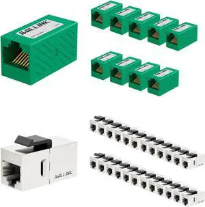 iwillink RJ45 Coupler 10-Pack and Cat6 Coupler RJ45 Cat6 Shielded Coupler 25-Pack iwillink RJ45 Coupler 10-Pack and Cat6 Coupler RJ45 Cat6 Shielded Coupler 25-Pack
