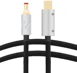 Monosaudio 14AWG USB to DC Power Cable 24K Gold Plated USB to 2.5mm DC Plug Audio Cable OCC Copper Silver Plated Audiophile DC Cable Linear USB Charger Cord- Fast Charging2M/6.6Ft Monosaudio 14AWG USB to DC Power Cable 24K Gold Plated USB to 2.5mm DC Plug Audio Cable OCC Copper Silver Plated Audiophile DC Cable Linear USB Charger Cord- Fast Charging2M/6.6Ft