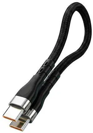 PD 60W USB Type C to C Cable 6A Fast Data Cord 0.25M Short Power Bank Cable(Silvery) PD 60W USB Type C to C Cable 6A Fast Data Cord 0.25M Short Power Bank Cable(Silvery)