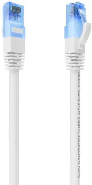 AISENS Category 6 AWG26 UTP Rigid Network Cable White 7.5 m AISENS Category 6 AWG26 UTP Rigid Network Cable White 7.5 m