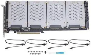 Kikumi Noennu.2 Nvme to Pcie 4.0 Adapter X8 SFF8639 2.5 Inch Hard Board Computer Internal Components Kikumi Noennu.2 Nvme to Pcie 4.0 Adapter X8 SFF8639 2.5 Inch Hard Board Computer Internal Components