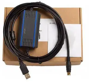 USB-H0U+ for PC USB Port Communication PLC Programming Cable Download Data Cable Stable Transmission Optical and Optical Isolation Version 3 Meters USB-H0U+ for PC USB Port Communication PLC Programming Cable Download Data Cable Stable Transmission Optical and Optical Isolation Version 3 Meters