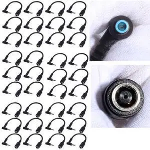 40pcs 7.4mm Round Jack to 4.5mm Plug End Power Converter Adapter Cable 17cm Black Color for HP Blue Tips Brand New 40pcs 7.4mm Round Jack to 4.5mm Plug End Power Converter Adapter Cable 17cm Black Color for HP Blue Tips Brand New