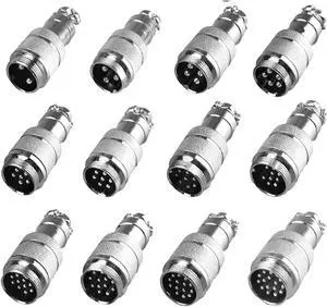 5pcs GX12 GX16 GX20 2 3 4 5 6 7 8 9 10Pin Male Female Butting Wire Cable Circular Aviation Socket Plug Panel Connector(GX20 Docking Male,3P) 5pcs GX12 GX16 GX20 2 3 4 5 6 7 8 9 10Pin Male Female Butting Wire Cable Circular Aviation Socket Plug Panel Connector(GX20 Docking Male,3P)
