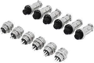 5/10/20 Packs GX12 GX16 GX20 Compatible Aviation Plug 2 3 4 5 6 7 8 9 10 12 14 15Pin M/F, Waterproof Circular Connector(GX12,20Sets (Male Female),4P) 5/10/20 Packs GX12 GX16 GX20 Compatible Aviation Plug 2 3 4 5 6 7 8 9 10 12 14 15Pin M/F, Waterproof Circular Connector(GX12,20Sets (Male Female),4P)