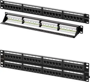 FGB 1U 24 Cat6a Port Patch Panel and 2U 48 Port Cat6a Patch Panel FGB 1U 24 Cat6a Port Patch Panel and 2U 48 Port Cat6a Patch Panel