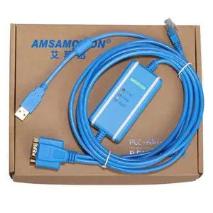 1747-UIC Compatible USB Interface A-B SLC Series PLC Programming Communication Cable USB-1747PIC RS232/DH-485 Interface (Blue) 1747-UIC Compatible USB Interface A-B SLC Series PLC Programming Communication Cable USB-1747PIC RS232/DH-485 Interface (Blue)