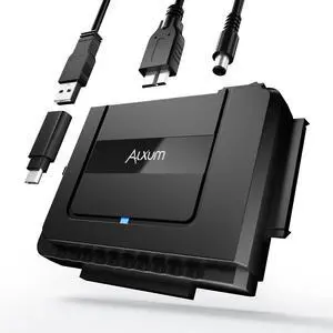 SATA to USB 3.0 Adapter - External Hard Drive Reader Recovery Converter for Universal 2.5" 3.5" HDD SSD Optical Drive, 2.5/3.5 Inch SATA IDE Hard Drive Adapter Transfer Kit Included Power 12V 2A SATA to USB 3.0 Adapter - External Hard Drive Reader Recovery Converter for Universal 2.5" 3.5" HDD SSD Optical Drive, 2.5/3.5 Inch SATA IDE Hard Drive Adapter Transfer Kit Included Power 12V 2A