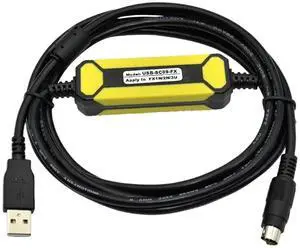 USB-SC09-FX Programming Cable for FX2N/FX1N/FX0N/FX0S/FX1S/FX3U Series Compatible with FX-USB-AW USB-SC09-FX Programming Cable for FX2N/FX1N/FX0N/FX0S/FX1S/FX3U Series Compatible with FX-USB-AW