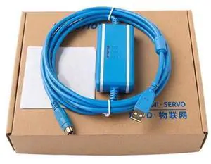 1 pc New for USB-H2U/1U PLC Programming Cable H0U H1U H2U Series Data Download Cable Blue Isolated 1 pc New for USB-H2U/1U PLC Programming Cable H0U H1U H2U Series Data Download Cable Blue Isolated