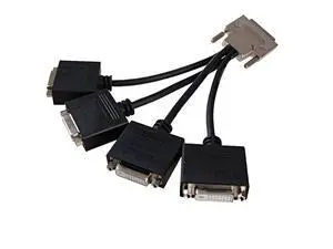 VHDCI Breakout Cable&Adapter-VHDCI(SCSI 68Pin) M to 4-Port DVI-D(24+1) F Splitter Breakout Cable for NVIDIA and VisionTek Graphics Cards VHDCI Breakout Cable&Adapter-VHDCI(SCSI 68Pin) M to 4-Port DVI-D(24+1) F Splitter Breakout Cable for NVIDIA and VisionTek Graphics Cards