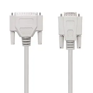 Blendend Null Modem Serial Cable with DB9 Female to DB25 Male connectors, 1.8 m Length, Ideal for Data Connections Between Devices. Blendend Null Modem Serial Cable with DB9 Female to DB25 Male connectors, 1.8 m Length, Ideal for Data Connections Between Devices.