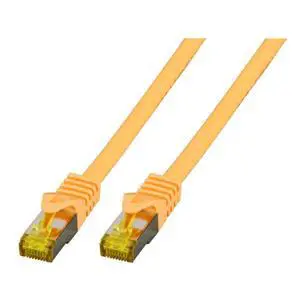 EFB-Elektronik MK7001.1,5Y RJ45 network cable, patch cord CAT 6a (Rohkabel CAT 7) S/FTP 1.50m yellowF EFB-Elektronik MK7001.1,5Y RJ45 network cable, patch cord CAT 6a (Rohkabel CAT 7) S/FTP 1.50m yellowF