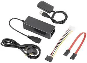 SATA to USB 2 SATA IDE Adapter Cable PATA IDE to USB Converter for 2.5 3.5 Inch SSD HDD with AC Adapter Support OS(UK) SATA to USB 2 SATA IDE Adapter Cable PATA IDE to USB Converter for 2.5 3.5 Inch SSD HDD with AC Adapter Support OS(UK)