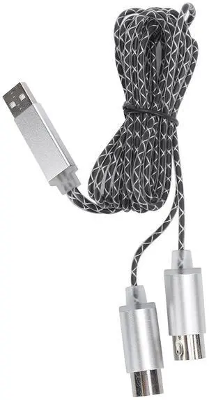 MIDI Cable Transfer USB TPE Sheath Electronic Piano Editing Connection Line Music Synthesizer Compatible MIDI Cable Transfer USB TPE Sheath Electronic Piano Editing Connection Line Music Synthesizer Compatible