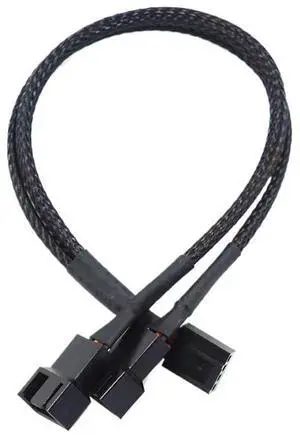 Black Boot 27cm Extension Cable Connector Pwm Extension Cable New 4-Pin Pwm Fan Cable 1 to 4/3/2/1 Way Splitter(1 in 2) Black Boot 27cm Extension Cable Connector Pwm Extension Cable New 4-Pin Pwm Fan Cable 1 to 4/3/2/1 Way Splitter(1 in 2)