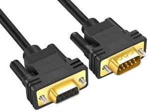 9Pin DB9 Male to Female Extension Cable 24AWG 26AWG RS232 Connection Line Shielded Extension Data Cable(Male to Female,1M) 9Pin DB9 Male to Female Extension Cable 24AWG 26AWG RS232 Connection Line Shielded Extension Data Cable(Male to Female,1M)