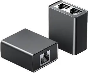 RJ45 Splitter 1 to 2 Ethernet Adapter Internet Network Cable Extender RJ45 Connector Coupler(2Pcs) RJ45 Splitter 1 to 2 Ethernet Adapter Internet Network Cable Extender RJ45 Connector Coupler(2Pcs)