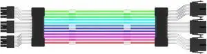 PSU Power Supply Extension Cable 24 Pin Motherboard Extension Cable Graphics Card 8-Pin 6+2Pin RGB Glow(3X8pin Black) PSU Power Supply Extension Cable 24 Pin Motherboard Extension Cable Graphics Card 8-Pin 6+2Pin RGB Glow(3X8pin Black)