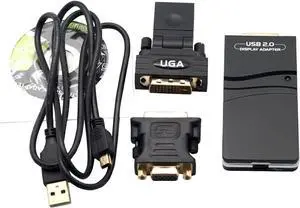 USB 2.0 to VGA/DVI/HDMI Multi Display Adapter/Video Graphics Adapter for Multiple Monitors up to 1920x1080 Pixels (Supports Windows 10, 8.1, 8, 7, XP USB 2.0 to VGA/DVI/HDMI Multi Display Adapter/Video Graphics Adapter for Multiple Monitors up to 1920x1080 Pixels (Supports Windows 10, 8.1, 8, 7, XP