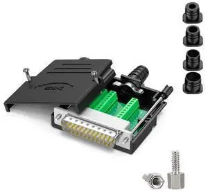 DB25 Breakout Connector Industrial Male Female Soldering-Free D-SUB 25PIN Plug Adapter DB 25 Weld-Free Serial Parallel Port Plug(BM) DB25 Breakout Connector Industrial Male Female Soldering-Free D-SUB 25PIN Plug Adapter DB 25 Weld-Free Serial Parallel Port Plug(BM)