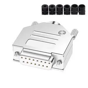 Industrial Metal DB15 Welding Head Plug Male Female 2-Rows 15 Pin Connector D-SUB HDB15 COM Serial Port Soldering Connectors(F) Industrial Metal DB15 Welding Head Plug Male Female 2-Rows 15 Pin Connector D-SUB HDB15 COM Serial Port Soldering Connectors(F)