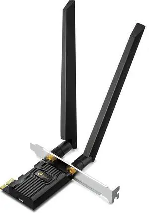 TP-Link WiFi 6E Intel AX210 AXE5400 PCIe WiFi Card for Desktop PC - (Archer TXE72E), Bluetooth 5.3, WPA3, 802.11ax Tri Band Wireless Adapter with MU-MIMO, OFDMA, Ultra-Low Latency, for Windows 10,11 TP-Link WiFi 6E Intel AX210 AXE5400 PCIe WiFi Card for Desktop PC - (Archer TXE72E), Bluetooth 5.3, WPA3, 802.11ax Tri Band Wireless Adapter with MU-MIMO, OFDMA, Ultra-Low Latency, for Windows 10,11