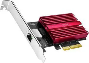 Cudy 10GB PCIe Network Card, 10G Base-T PCIe Adapter, Flow Control, PCIe to 10 Gigabit Ethernet Adapter, Supports Windows 11/10, WindowsServer 2022 and Linux, Including Network Cable Cudy 10GB PCIe Network Card, 10G Base-T PCIe Adapter, Flow Control, PCIe to 10 Gigabit Ethernet Adapter, Supports Windows 11/10, WindowsServer 2022 and Linux, Including Network Cable
