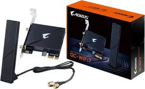 GIGABYTE WiFi 7 GC-WIFI7 (802.11/ Tri-Band WiFi/Bluetooth 5.3/ 4K-QAM/PCIe Expansion Card) GIGABYTE WiFi 7 GC-WIFI7 (802.11/ Tri-Band WiFi/Bluetooth 5.3/ 4K-QAM/PCIe Expansion Card)