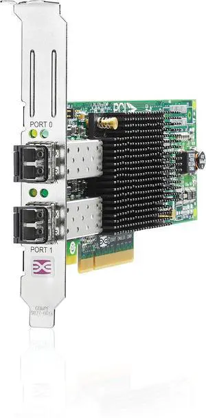 HP 82E 8GB Dual-Port PCI-E FC Host Bus Adapter AJ763B HP 82E 8GB Dual-Port PCI-E FC Host Bus Adapter AJ763B