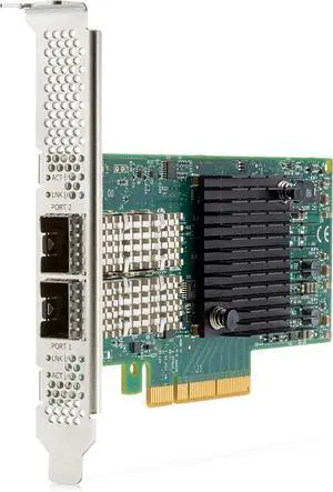 HPE Ethernet 10/25Gb 2-Port 640SFP28 Adapter - PCI Express 3.0 x8-2 Port(s) - Optical Fiber HPE Ethernet 10/25Gb 2-Port 640SFP28 Adapter - PCI Express 3.0 x8-2 Port(s) - Optical Fiber