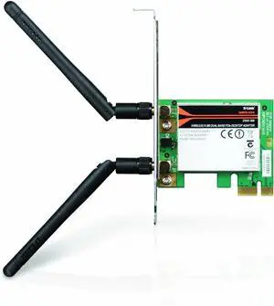 D-Link Wireless N300 Dual Band PCI Express Desktop Adapter (DWA-566) D-Link Wireless N300 Dual Band PCI Express Desktop Adapter (DWA-566)