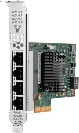 HPE Broadcom BCM5719 Ethernet 1Gb 4-Port Base-T Adapter for HPE - PCI Express 2.0-1 Gbit/s Data Transfer Rate - 4 Port(s) - 4 - Twisted Pair - 1000Base-T - Plug-in Card HPE Broadcom BCM5719 Ethernet 1Gb 4-Port Base-T Adapter for HPE - PCI Express 2.0-1 Gbit/s Data Transfer Rate - 4 Port(s) - 4 - Twisted Pair - 1000Base-T - Plug-in Card