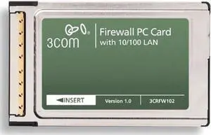 3CRFW102 Firewall PC Card with 10/100 LAN 3CRFW102 Firewall PC Card with 10/100 LAN