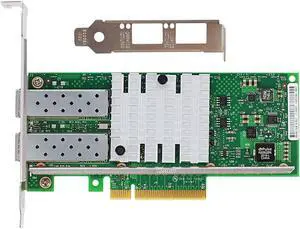 JMT PCIe2.0 x8 to 2Port SFP+ Network Card 10G Fiber Module Adapter X520-DA2 Support X8 X16 JMT PCIe2.0 x8 to 2Port SFP+ Network Card 10G Fiber Module Adapter X520-DA2 Support X8 X16
