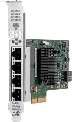 Hewlett Packard Enterprise HPE I350-T4 - Netwerkadapter - PCIe 2.0 x4 - Gigabit Ethernet x 4 - voor ProLiant DL20 Gen10, DL325 Gen10, DL360 Gen10, DL380 Gen10, ML30 Gen10, XL220n Gen10 (P2110 6-B21) Hewlett Packard Enterprise HPE I350-T4 - Netwerkadapter - PCIe 2.0 x4 - Gigabit Ethernet x 4 - voor ProLiant DL20 Gen10, DL325 Gen10, DL360 Gen10, DL380 Gen10, ML30 Gen10, XL220n Gen10 (P2110 6-B21)
