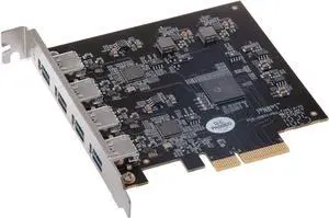 Sonnet Allegro Pro USB 3.2 Type A PCIe Card (Four SuperSpeed 10Gbps USB Connectors) Sonnet Allegro Pro USB 3.2 Type A PCIe Card (Four SuperSpeed 10Gbps USB Connectors)