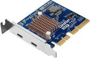 QNAP Thunderbolt 5 Dual Ports Expansion Card, PCIe Gen4 x4 (QXP-T52P) QNAP Thunderbolt 5 Dual Ports Expansion Card, PCIe Gen4 x4 (QXP-T52P)