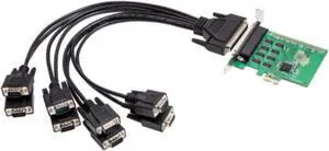 8 Port RS-232 DB9 Serial PCI-e 2.0 x1 Card XR17V358 Chipset 16C550 UART SI-PEX15041 8 Port RS-232 DB9 Serial PCI-e 2.0 x1 Card XR17V358 Chipset 16C550 UART SI-PEX15041
