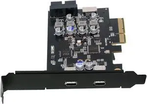 10Gbps Type-E USB 3.1 Front Panel Socket & USB3.0 19Pin/20Pin & Dual Type-C USB-C to PCI-E Express Card Adapter ASM3142 VL822 10Gbps Type-E USB 3.1 Front Panel Socket & USB3.0 19Pin/20Pin & Dual Type-C USB-C to PCI-E Express Card Adapter ASM3142 VL822
