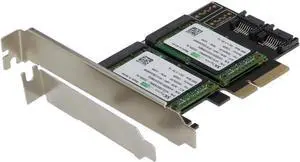 Sedna - PCIe Dual mSATA SSD Raid Adapter with 2 SATA III Port and HyoperDuo Hard Disk Acceleration Function (SSD not Included) Sedna - PCIe Dual mSATA SSD Raid Adapter with 2 SATA III Port and HyoperDuo Hard Disk Acceleration Function (SSD not Included)