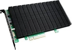 Highpoint Technologies 4-Port M.2 SSD6204A NVMe Boot RAID Controller for VMware ESXi & Virtualization Systems, Green Highpoint Technologies 4-Port M.2 SSD6204A NVMe Boot RAID Controller for VMware ESXi & Virtualization Systems, Green
