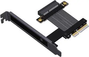 JMT ADT-K22 PCIe 5.0 x4 to x4 Extension Cable 128Gbps High-Speed Flex Adapter Support Network Card, Hard Drive, and USB Card with X4 Interface (K22SF-F2,15CM) JMT ADT-K22 PCIe 5.0 x4 to x4 Extension Cable 128Gbps High-Speed Flex Adapter Support Network Card, Hard Drive, and USB Card with X4 Interface (K22SF-F2,15CM)