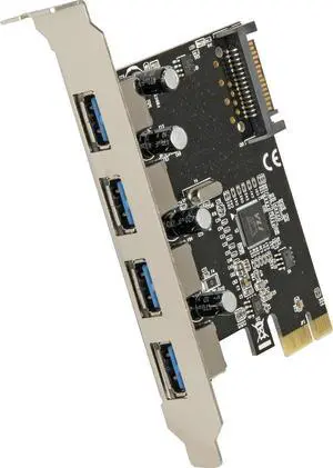 PCI Express Card > 4 x USB 3.0 - USB-Adapter - PCI Express 2.0 x1 PCI Express Card > 4 x USB 3.0 - USB-Adapter - PCI Express 2.0 x1